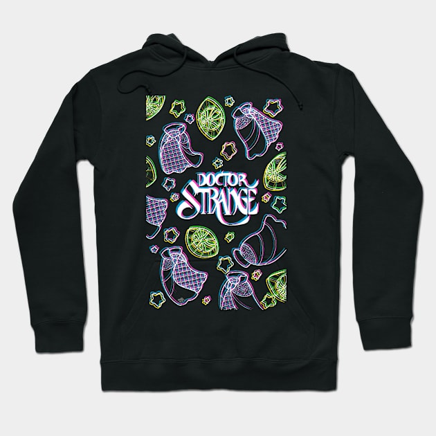 Strange Pattern (neon ver.) Hoodie by RachelB